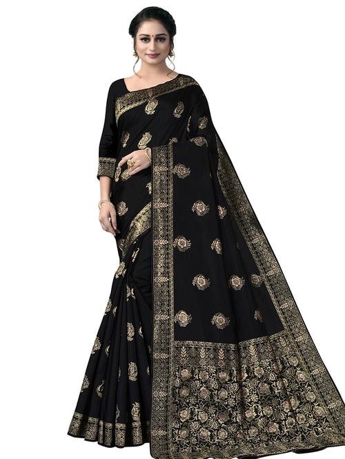 women's banarasi saree with blouse - 20537315 - Very Small Image - 1