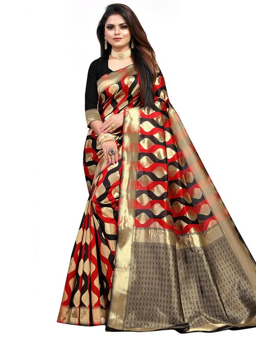 women's banarasi saree - 20537320 - Very Small Image - 1