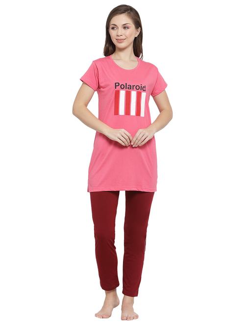 pink hosiery nightwear set - 20538024 - Very Small Image - 1