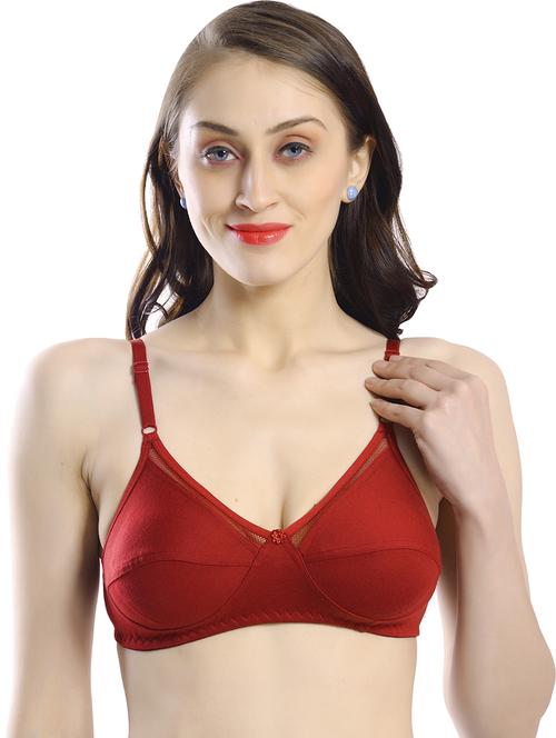women solid cotton regular bra - 20538275 - Very Small Image - 1