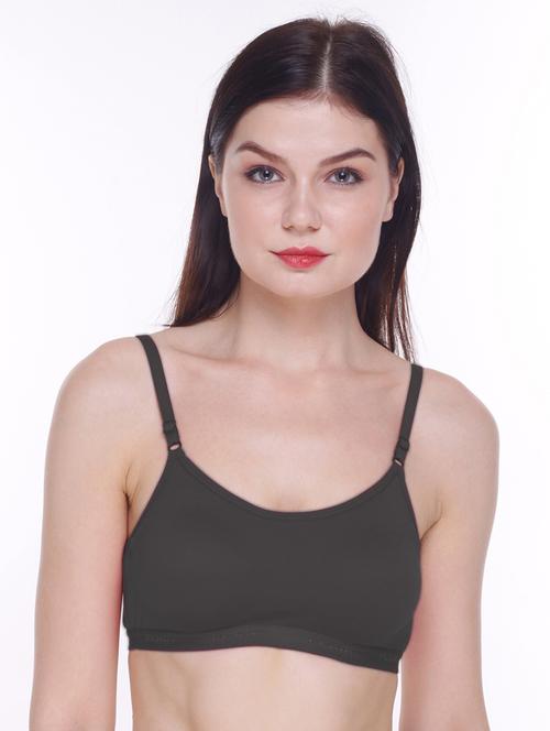 women solid sports bra - 20538302 - Very Small Image - 1