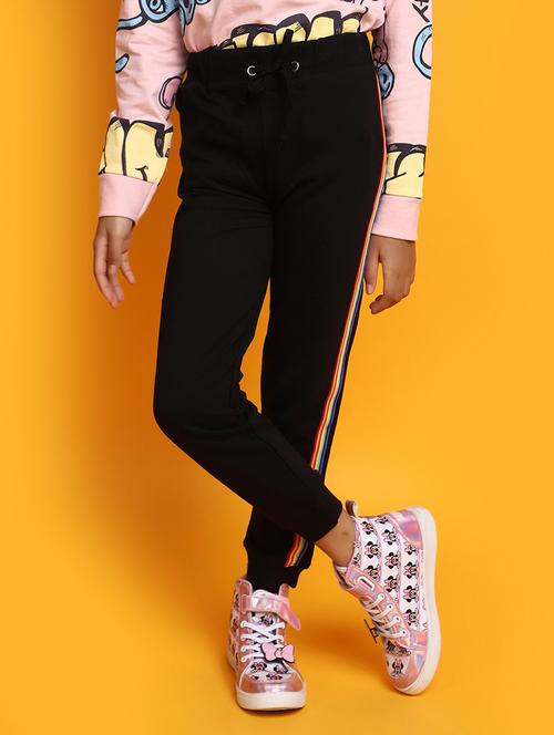 girls black solids jogger - 20539266 - Very Small Image - 1