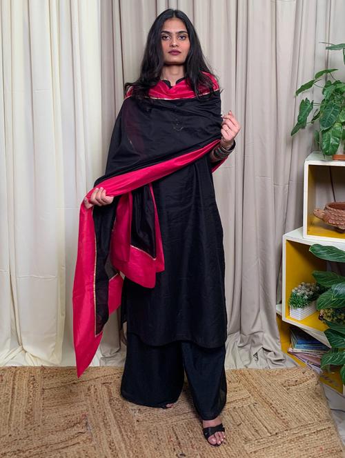 women solid kurta palazzo suit set - 20539437 - Very Small Image - 1