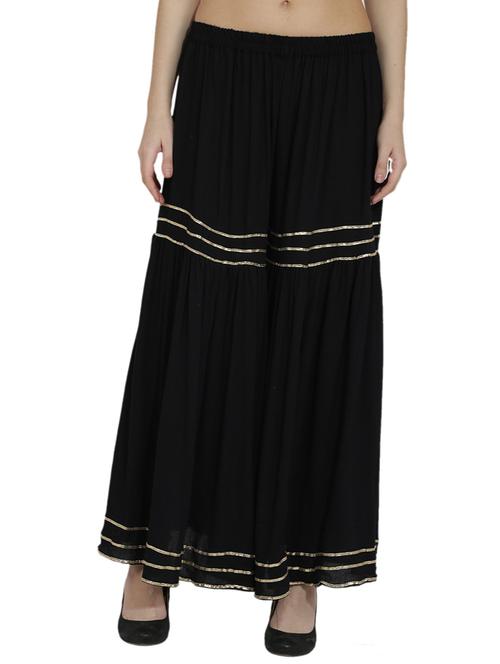 black cotton sharara - 20539704 - Very Small Image - 1