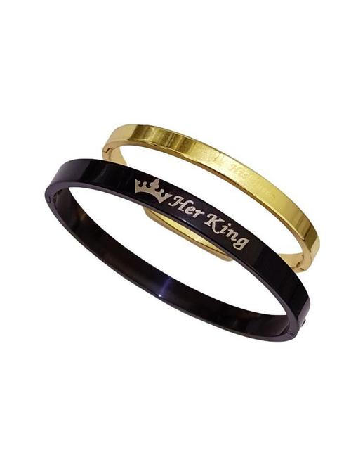 men black & golden non-metal bracelet - 20541178 - Very Small Image - 1