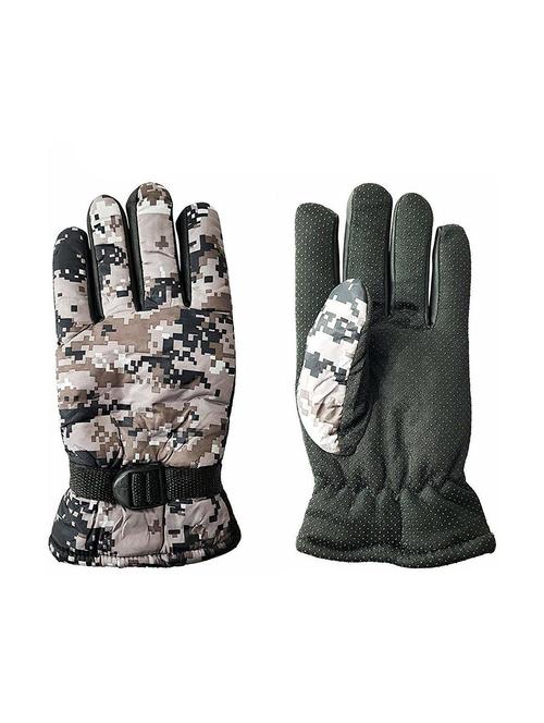 men camouflage wool gloves - 20541221 - Very Small Image - 1