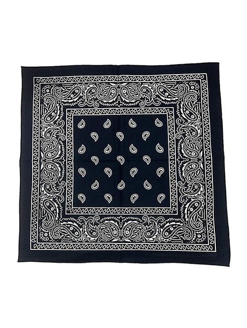 men black printed cotton handkerchief - 20541376 - Very Small Image - 1