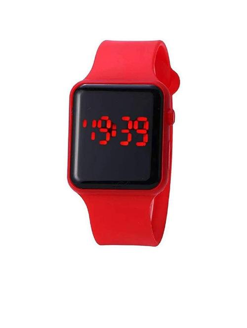 unisex red silicone watch - 20541862 - Very Small Image - 1