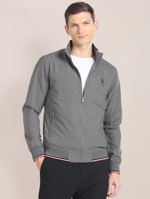 men detailed collar bomber jacket - 20542362 - Very Small Image - 1