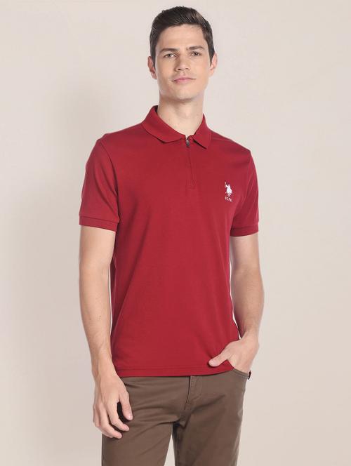 red cotton plain tshirt - 20543285 - Very Small Image - 1