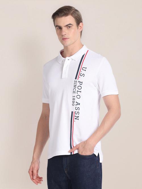 men placement print polo t-shirt - 20543410 - Very Small Image - 1