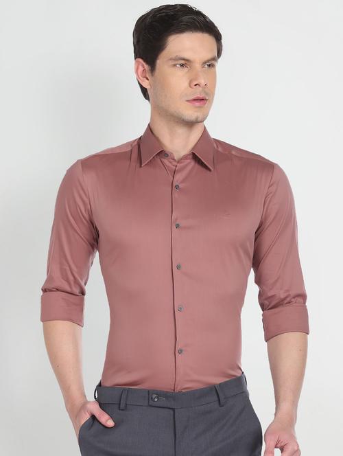 men solid cotton formal shirt - 20545834 - Very Small Image - 1