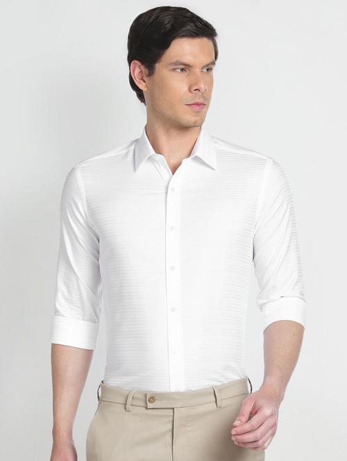 men self design striped formal shirt - 20545894 - Very Small Image - 1