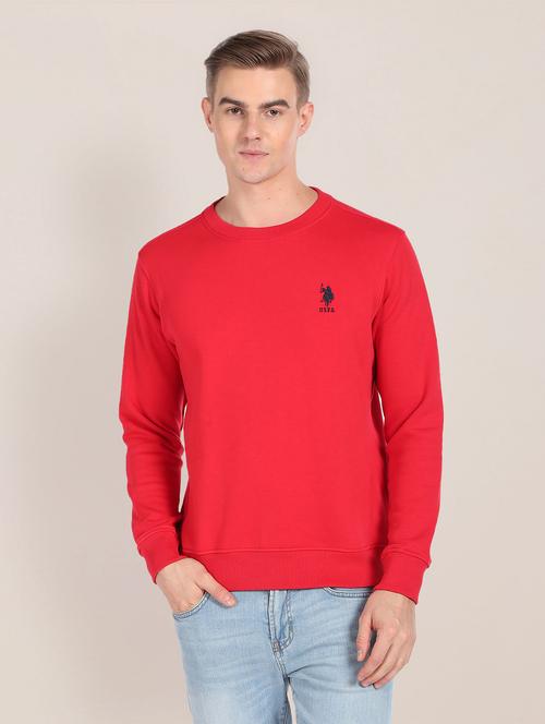 men solid crew neck sweatshirt - 20546555 - Very Small Image - 1