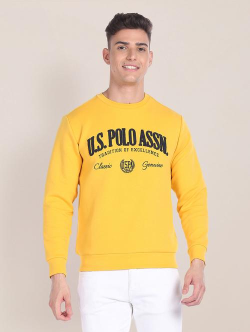 men chest typographic print sweatshirt - 20546574 - Very Small Image - 1