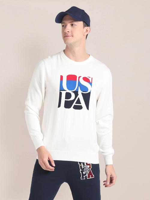 men typographic front print pullover - 20546740 - Very Small Image - 1