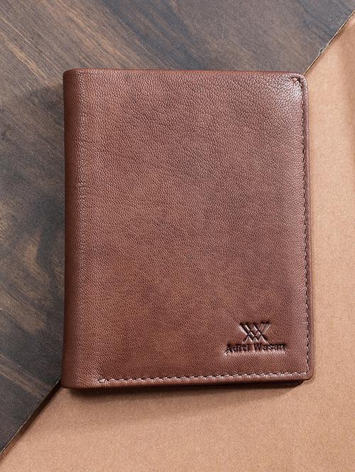 leather solid brown card holder - 20547057 - Very Small Image - 1