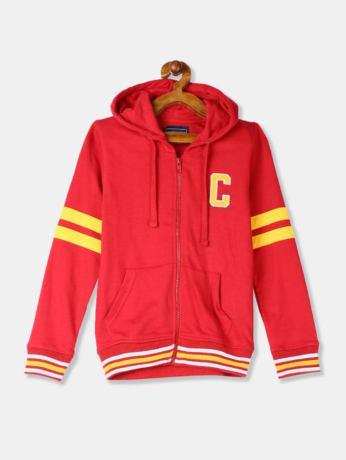 red long sleeve hooded sweatshirt - 20547383 - Very Small Image - 1