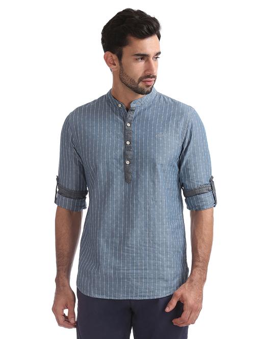 men casual detailed printed shirt - 20547548 - Very Small Image - 1