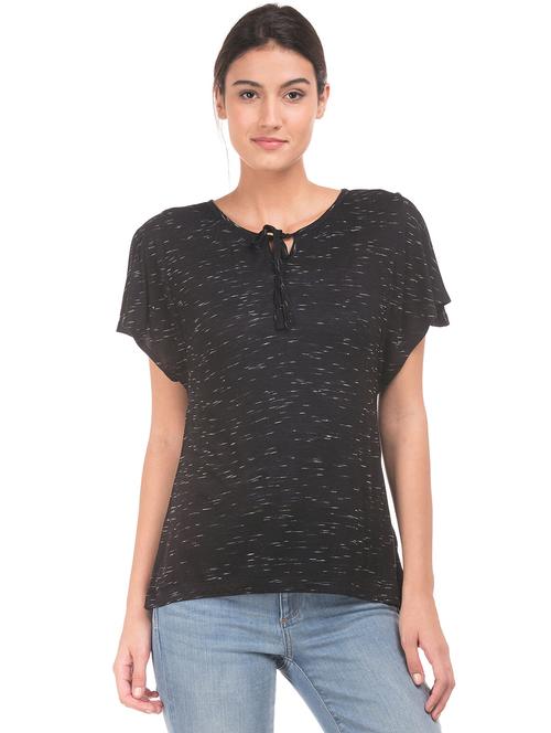 women printed charcoal cotton t-shirt - 20547679 - Very Small Image - 1
