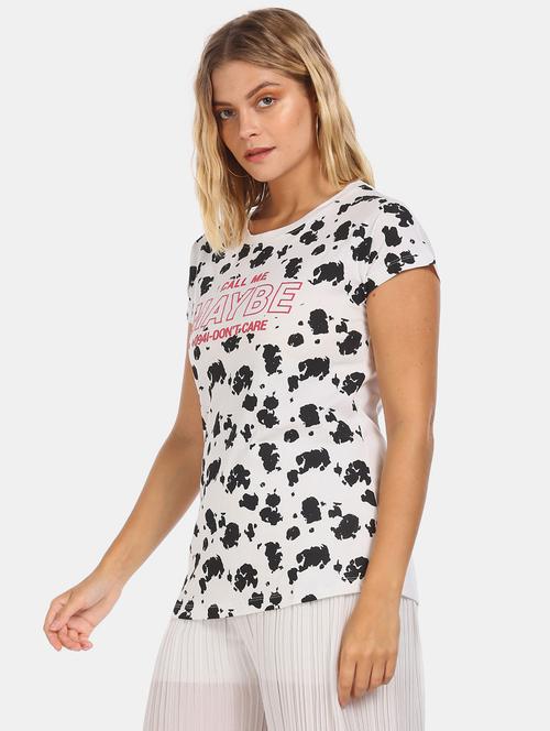women's all over print round neck t-shirt - 20547774 - Very Small Image - 1