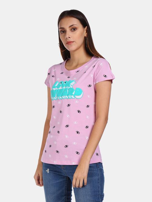 women's all over print round neck t-shirt - 20547775 - Very Small Image - 1