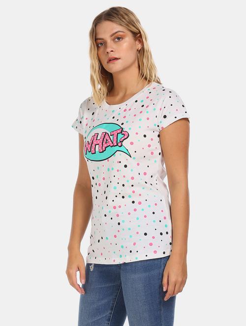 women's all over print round neck t-shirt - 20547776 - Very Small Image - 1