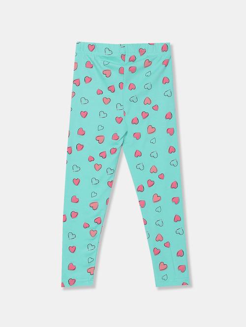 blue printed leggings - 20548032 - Very Small Image - 1