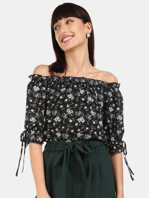 women floral print off shoulder top - 20548206 - Very Small Image - 1