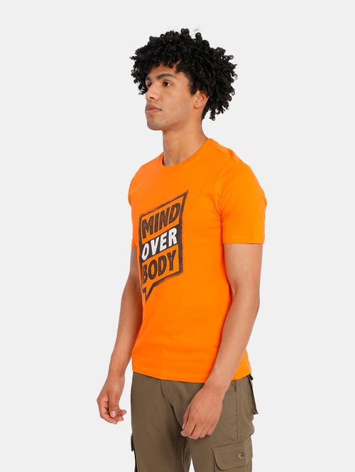 men front print crew neck t-shirt - 20548305 - Very Small Image - 1