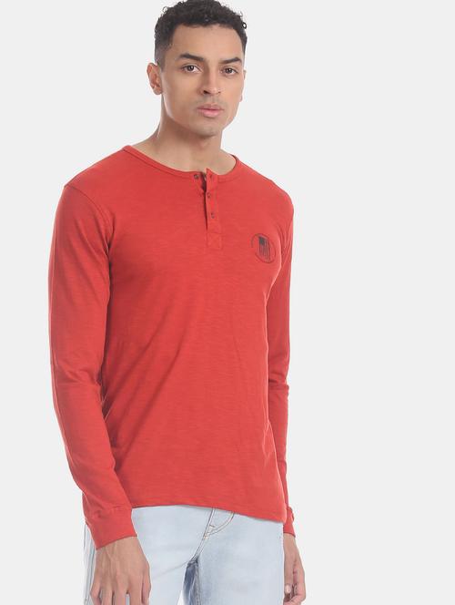 red cotton plain tshirt - 20548545 - Very Small Image - 1