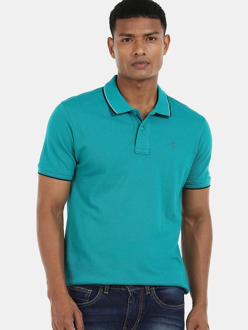 sea green cotton regular t-shirt - 20548605 - Very Small Image - 1