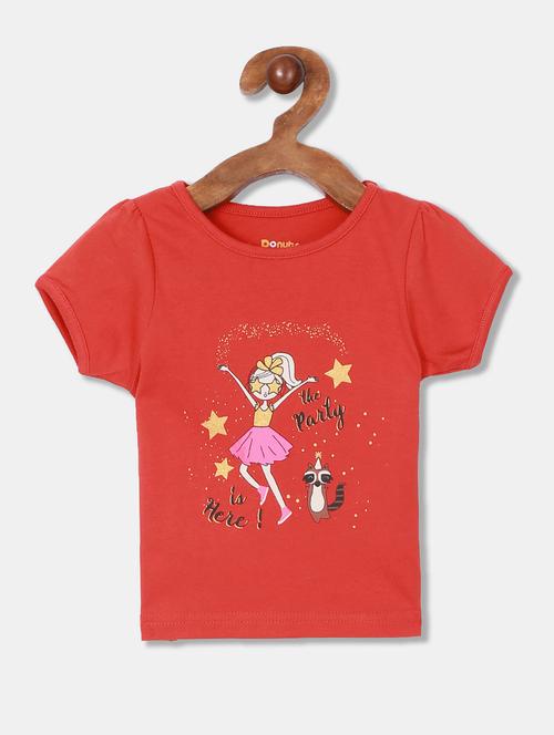 coral round neck t-shirt - 20549093 - Very Small Image - 1