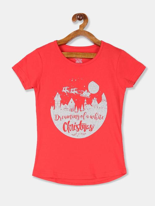 red cotton tee - 20549714 - Very Small Image - 1