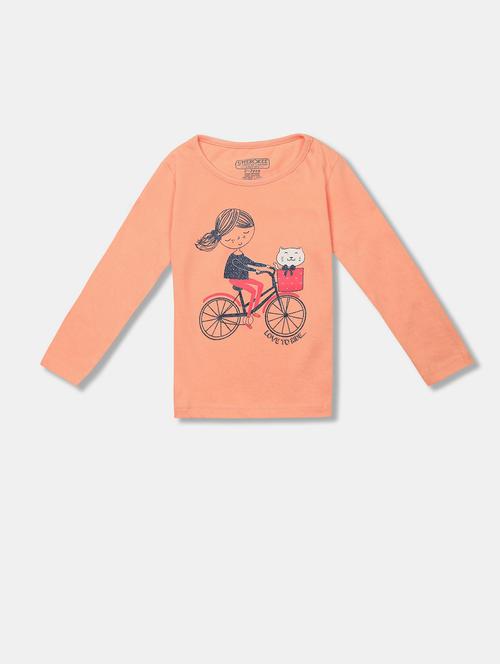 orange cotton tee - 20549740 - Very Small Image - 1