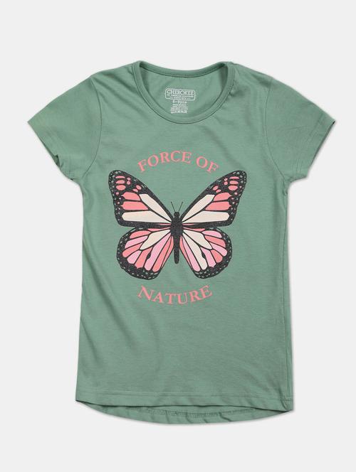 green cotton tee - 20549758 - Very Small Image - 1