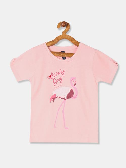 light pink cotton regular tee - 20549775 - Very Small Image - 1