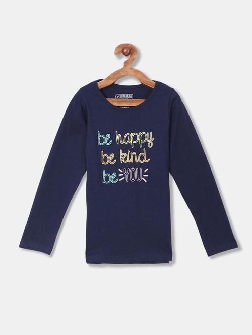navy blue cotton regular tee - 20549796 - Very Small Image - 1