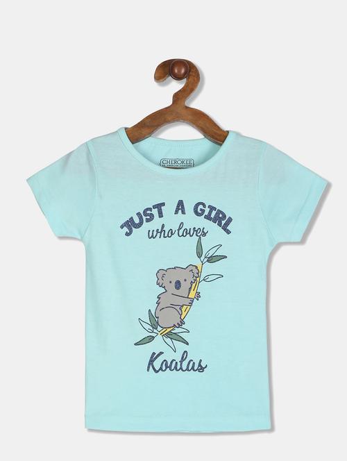 turquoise cotton regular tee - 20549800 - Very Small Image - 1