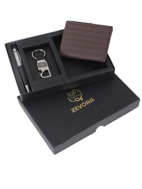 mens gift combo of wallet, key chain & pen - 20554323 - Very Small Image - 1