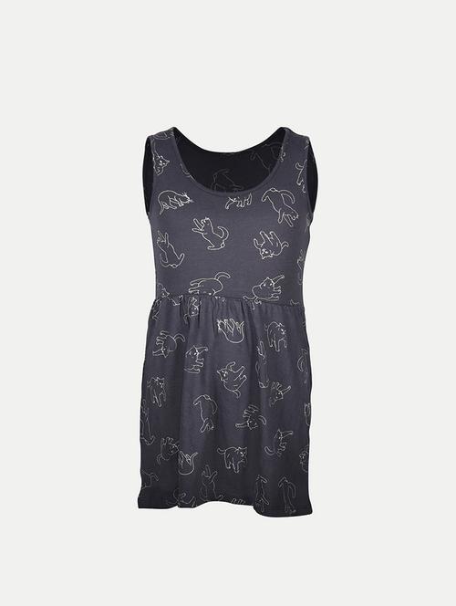 girls round neck sleeveless frock - 20554382 - Very Small Image - 1