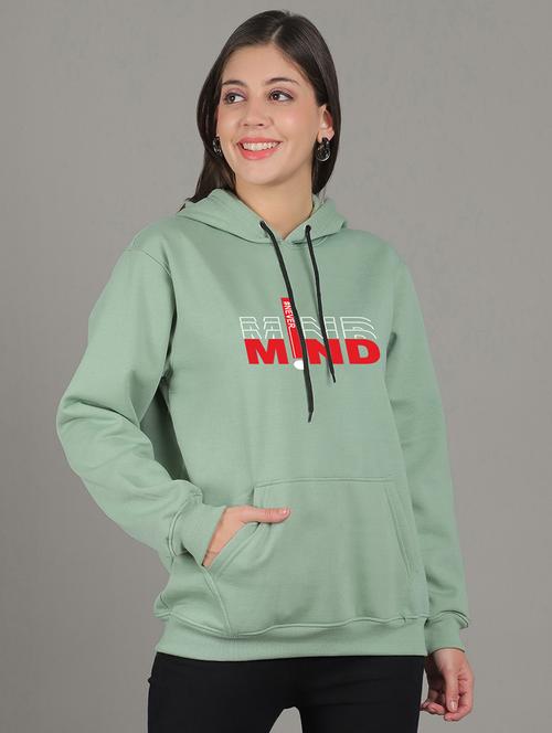 women chest print hooded sweatshirt - 20554916 - Very Small Image - 1