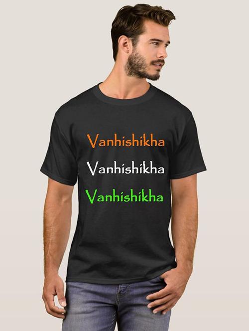 men round neck front print t-shirt - 20555745 - Very Small Image - 1