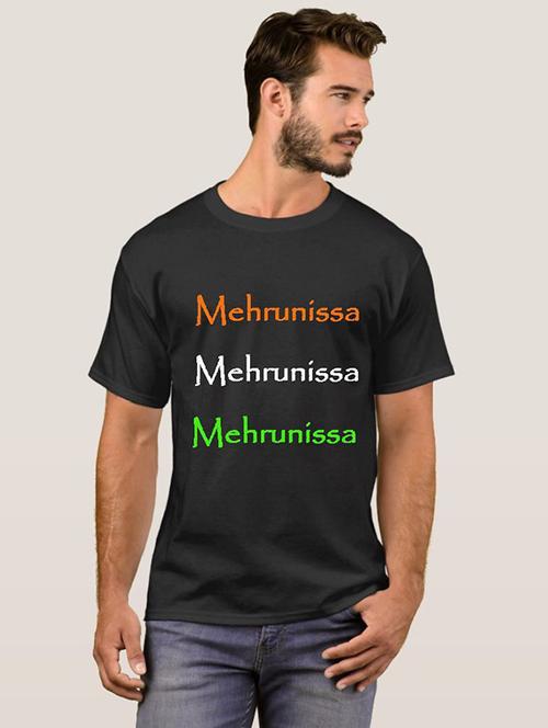 men round neck front print t-shirt - 20557736 - Very Small Image - 1