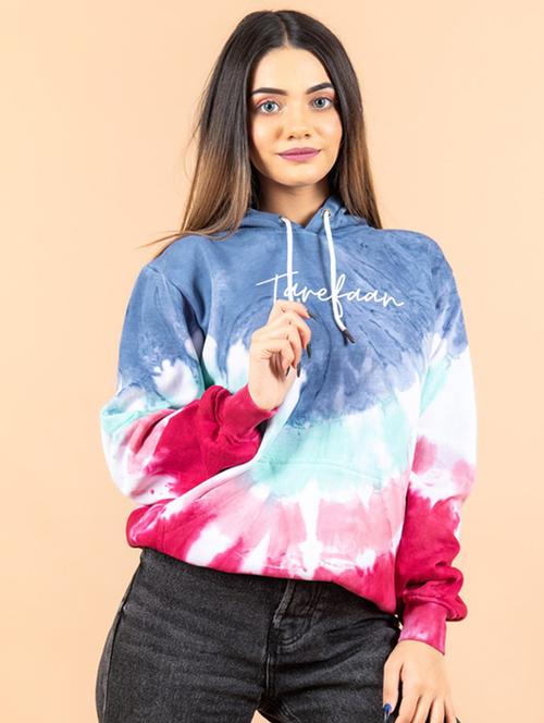 women all over print hooded sweatshirt - 20561312 - Very Small Image - 1
