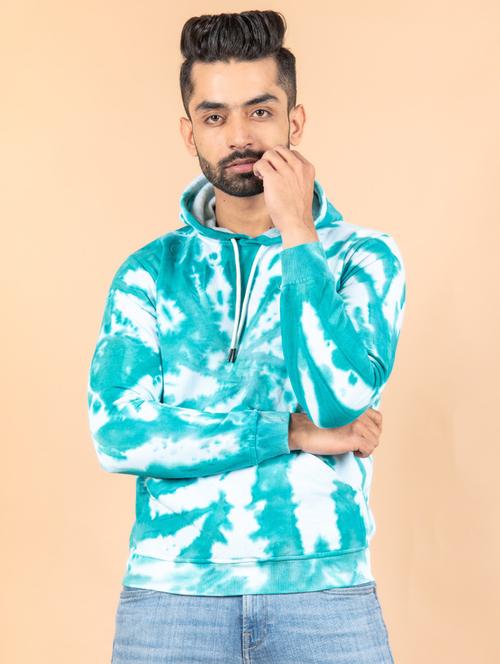 men tie & dye hooded sweatshirt - 20561497 - Very Small Image - 1