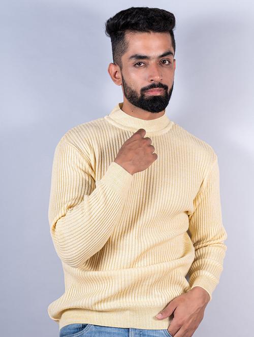 yellow wool pullover - 20561535 - Very Small Image - 1