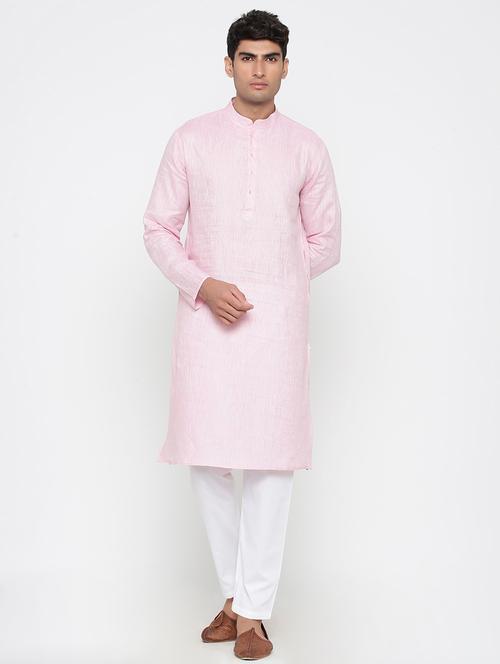 men rosewater long kurta - 20562073 - Very Small Image - 1