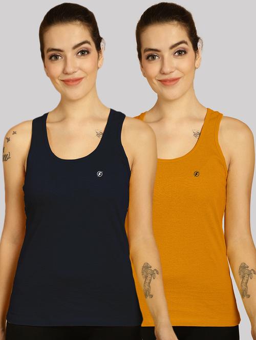 multi colored cotton tank top - 20562747 - Very Small Image - 1