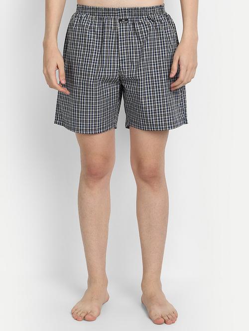 men low rise checkered boxer - 20563099 - Very Small Image - 1